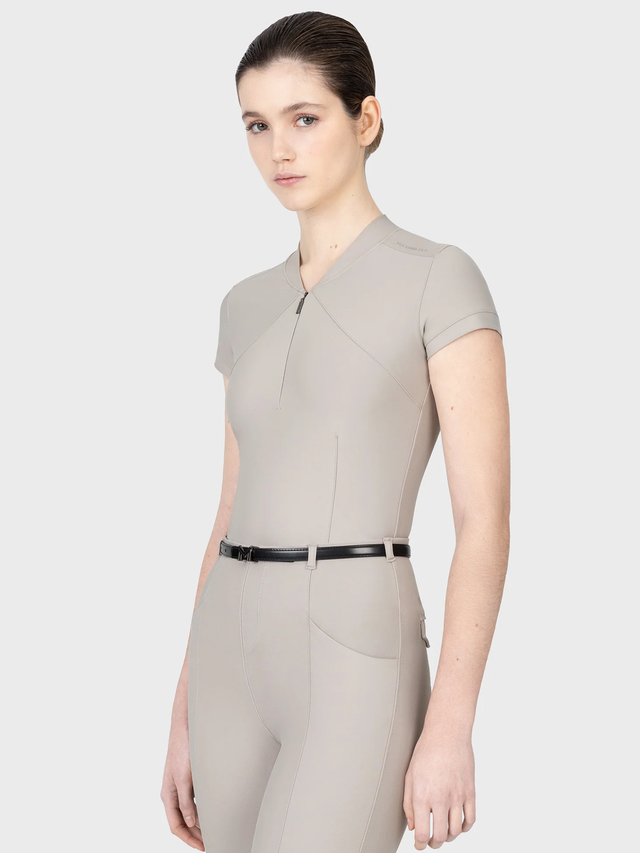 Maximilian Velya Short Sleeve Base Layer Soft Taupe