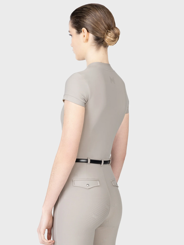 Maximilian Velya Short Sleeve Base Layer Soft Taupe