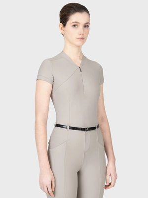 Maximilian Velya Short Sleeve Base Layer Soft Taupe