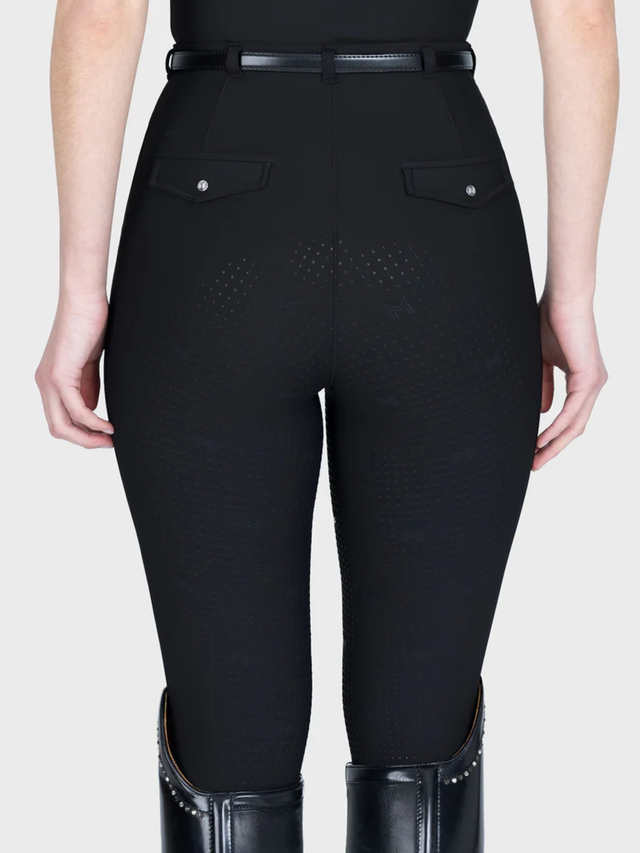 Maximilian Velya Riding Leggings + Belt Black