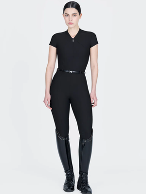Maximilian Velya Riding Leggings + Belt Black