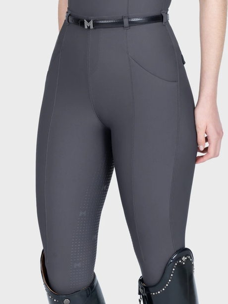 Maximilian Velya Riding Leggings + Belt Graphite