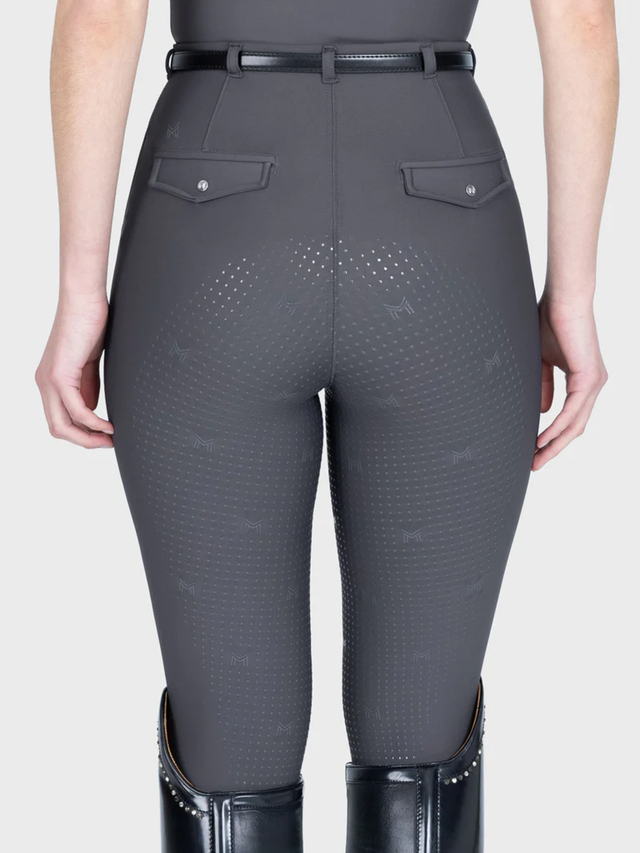 Maximilian Velya Riding Leggings + Belt Graphite