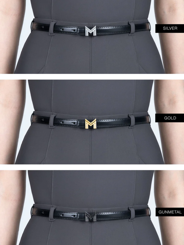 Maximilian Velya Riding Leggings + Belt Graphite