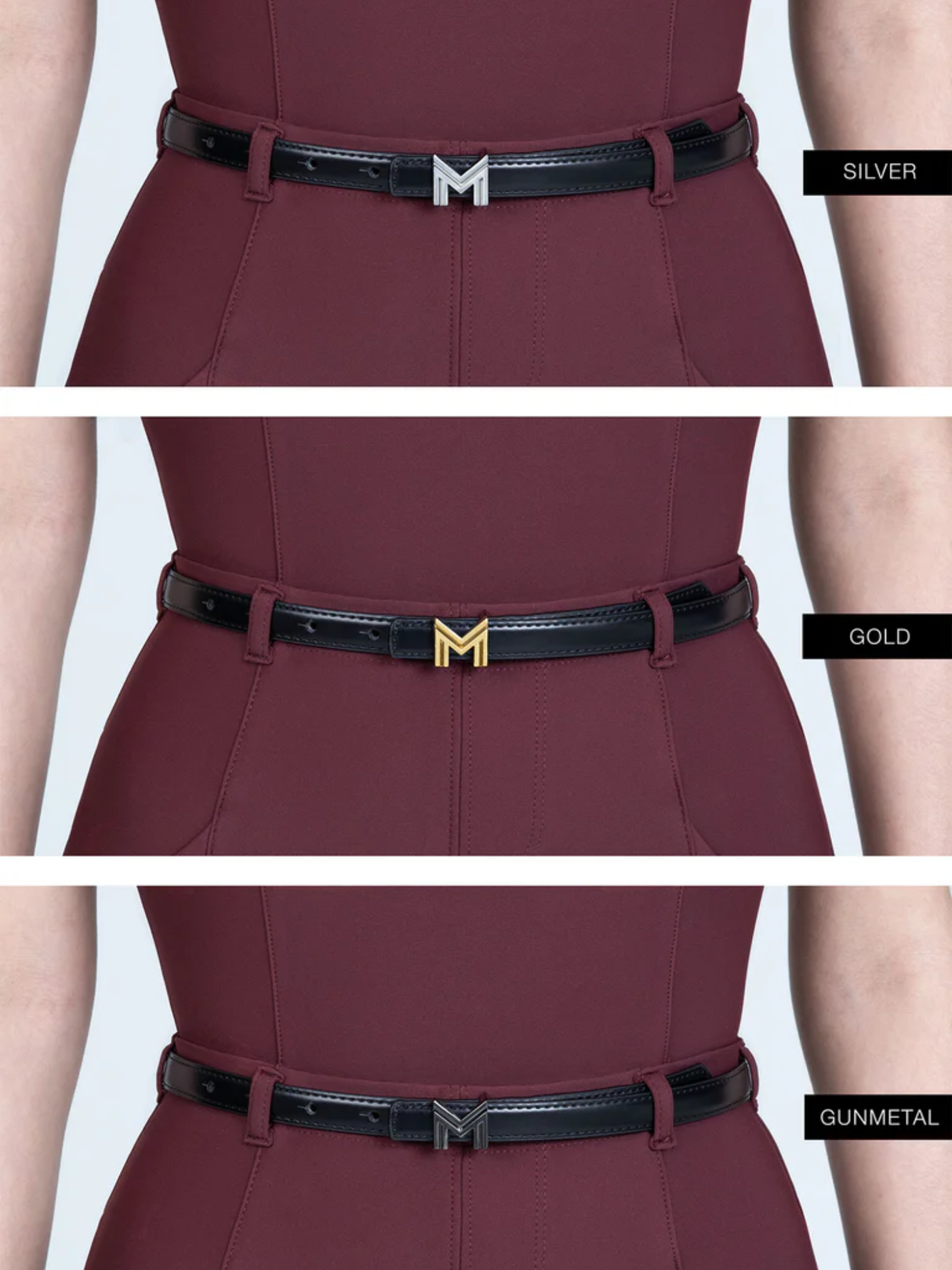 Maximilian Velya Riding Leggings + Belt Rosewood