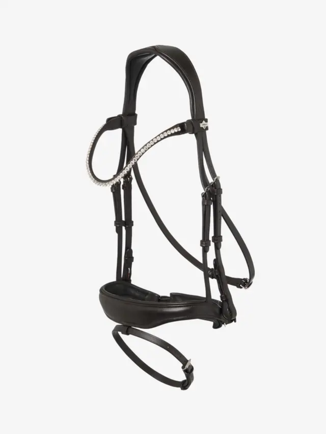 LeMieux Kudos Anatomic Dressage Bridle Brown