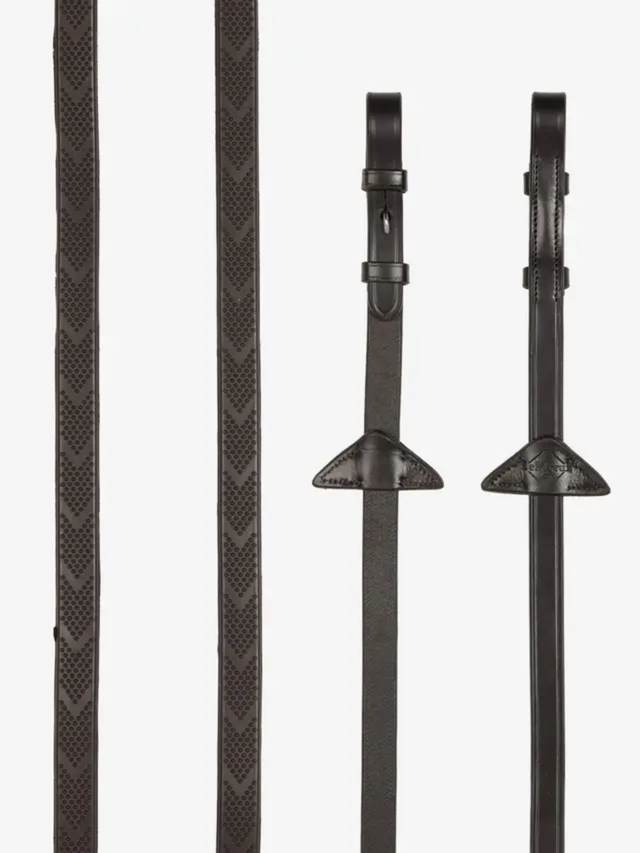 LeMieux Versa Grip Reins Brown