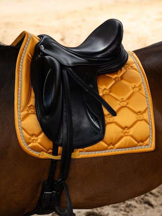 PS of Sweden Original Monogram Dressage Saddle Pad Sunburst Sorbet