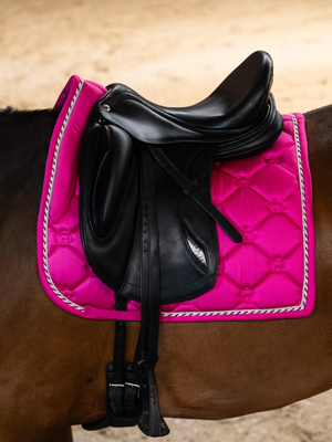 PS of Sweden Original Monogram Dressage Saddle Pad Hot Hibiscus