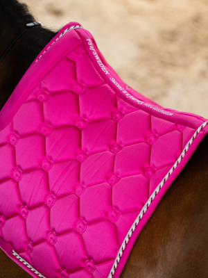 PS of Sweden Original Monogram Dressage Saddle Pad Hot Hibiscus