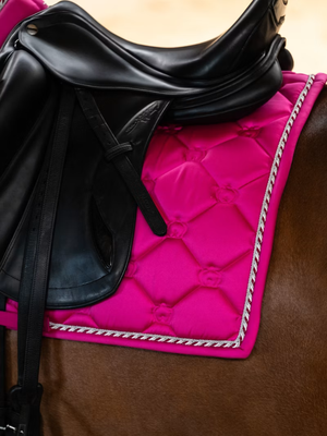 PS of Sweden Original Monogram Dressage Saddle Pad Hot Hibiscus
