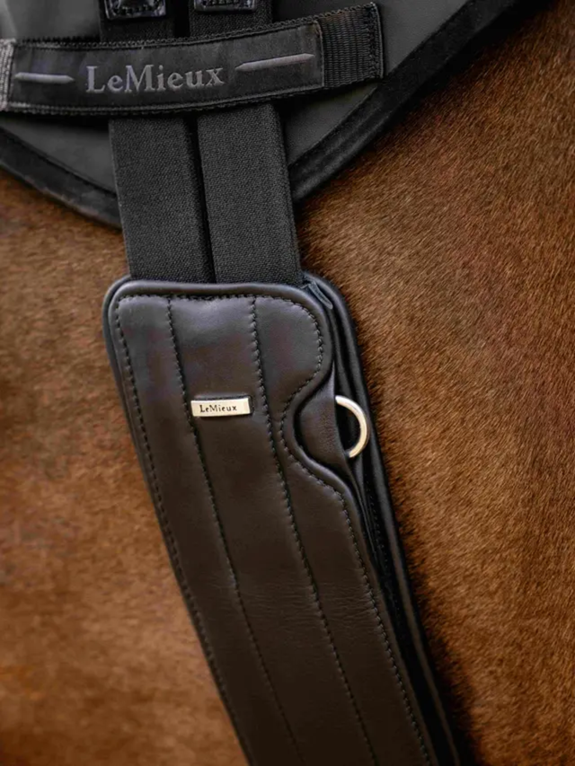 LeMieux Hunter Girth with Detachable Non-Slip Liner Black