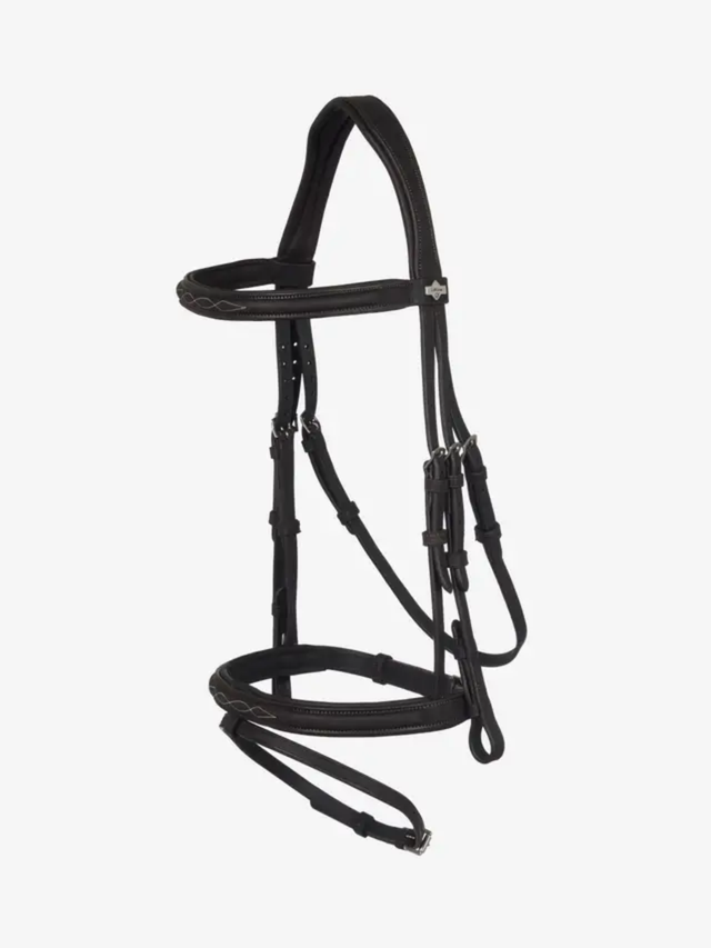 LeMieux Arika Classique Flash Bridle Brown