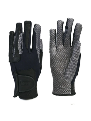 Correct Connect Oil-Tac Copper Tech™️ Leather Premium Riding Gloves Black