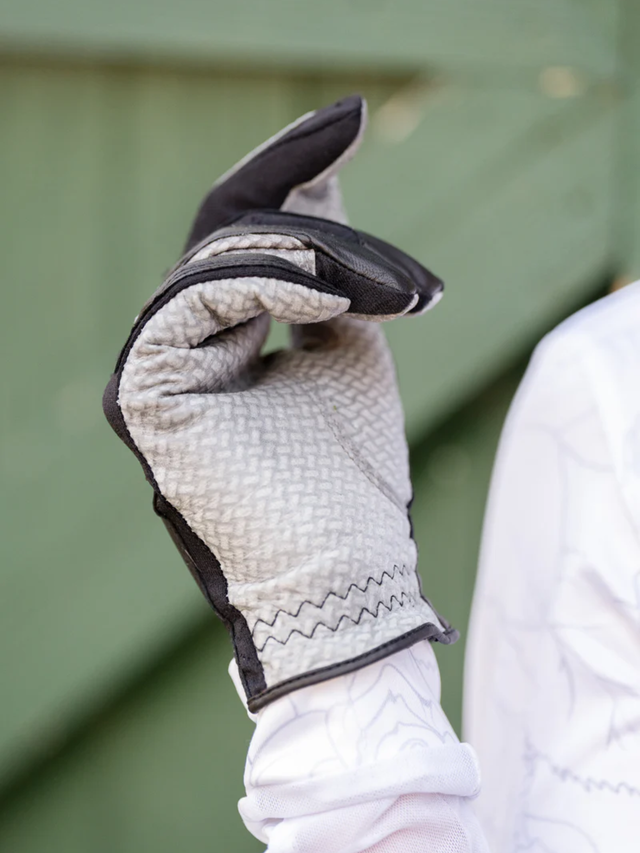 Correct Connect Oil-Tac Copper Tech™️ Leather Premium Riding Gloves Black