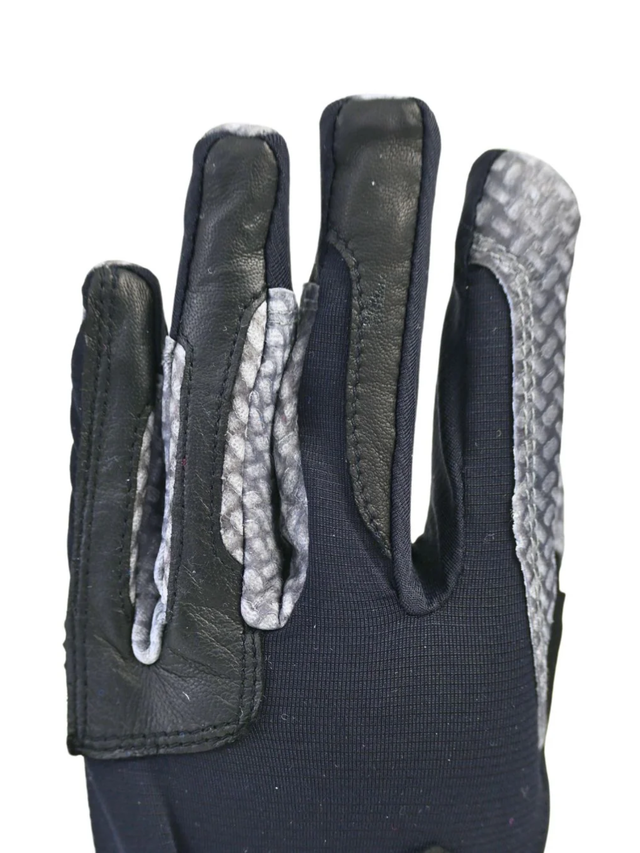 Correct Connect Oil-Tac Copper Tech™️ Leather Premium Riding Gloves Black