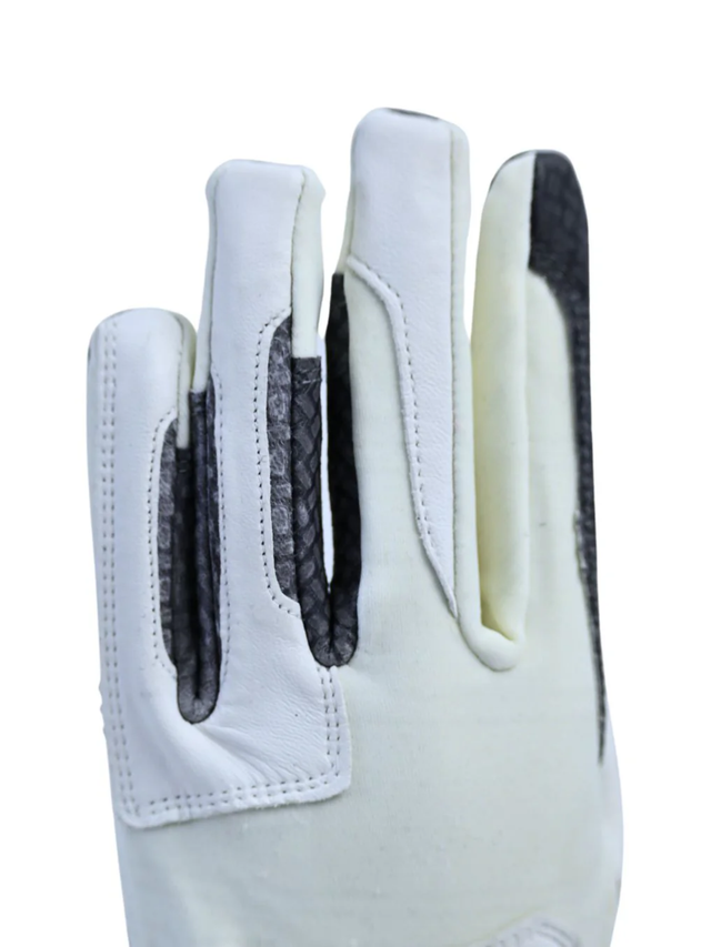Correct Connect Oil-Tac Copper Tech™️ Leather Premium Riding Gloves White