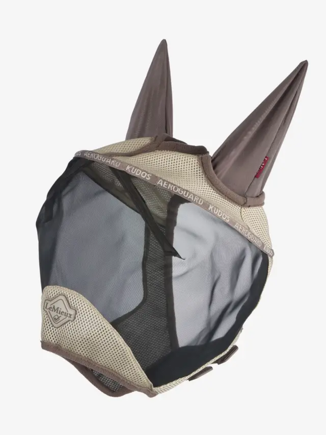 LeMieux Kudos AeroGuard Half Fly Mask Pecan