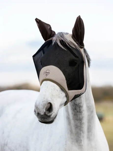 LeMieux Kudos AeroGuard Half Fly Mask Pecan