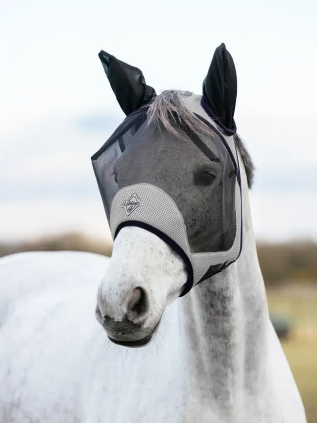 LeMieux Kudos AeroGuard Half Fly Mask Navy