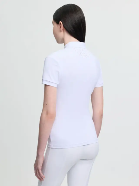 LeMieux Young Rider Brilliance Livvy Short Sleeve Show Shirt White