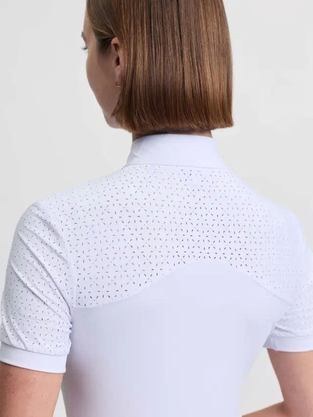 LeMieux Brilliance Verity Short Sleeve Show Shirt White