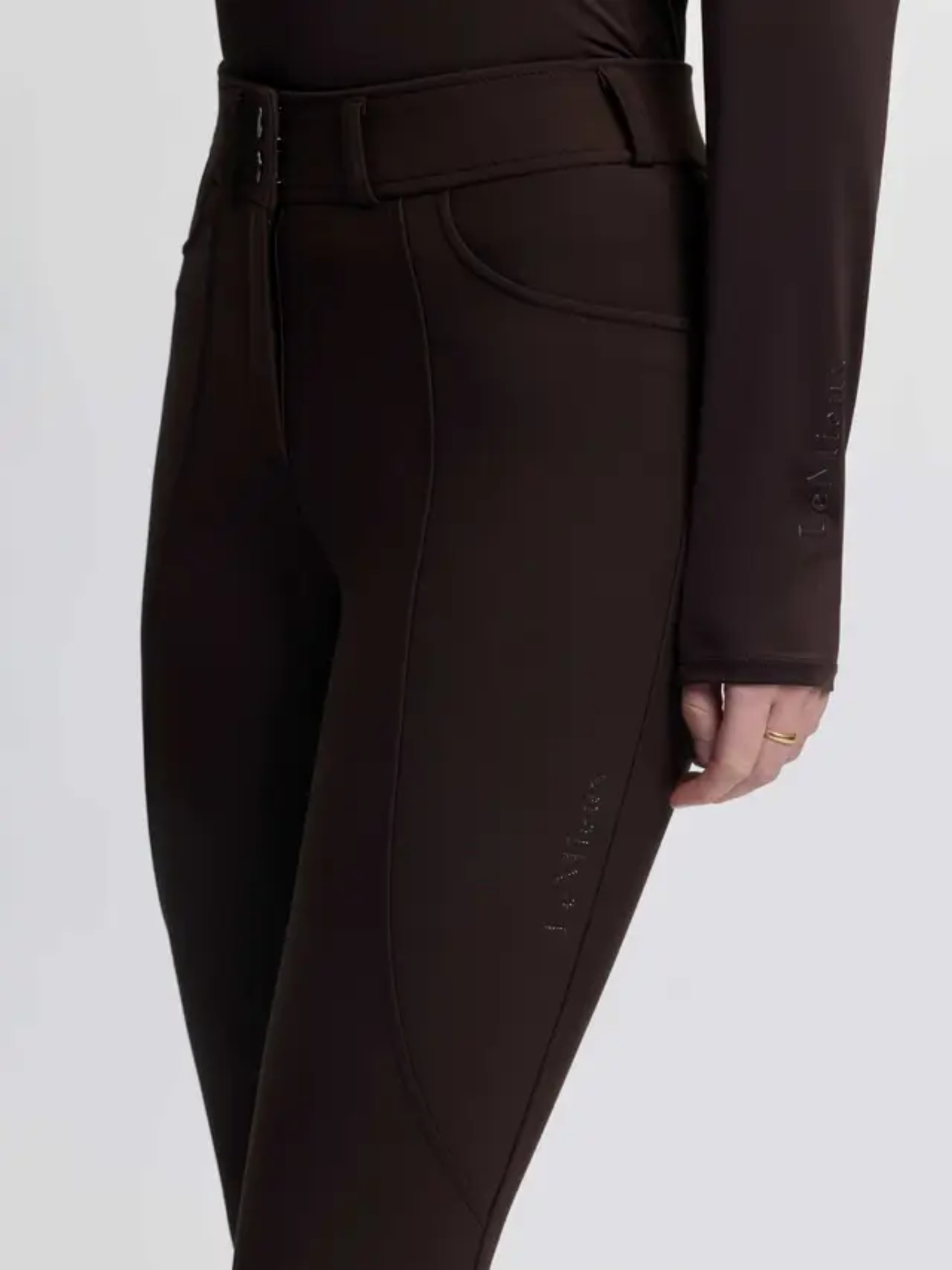 LeMieux Brilliance Knee Grip Breeches Espresso