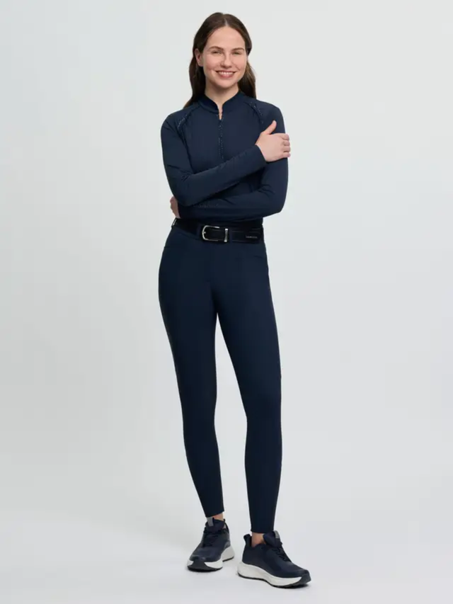 LeMieux Brilliance Knee Grip Breeches Navy