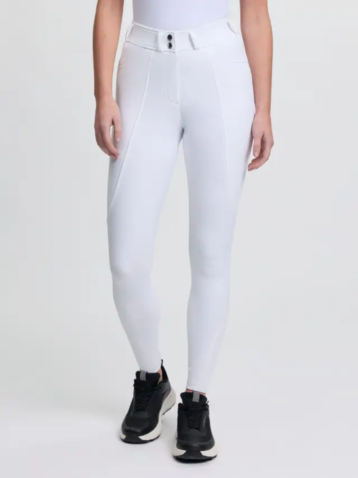 LeMieux Brilliance Knee Grip Breeches White