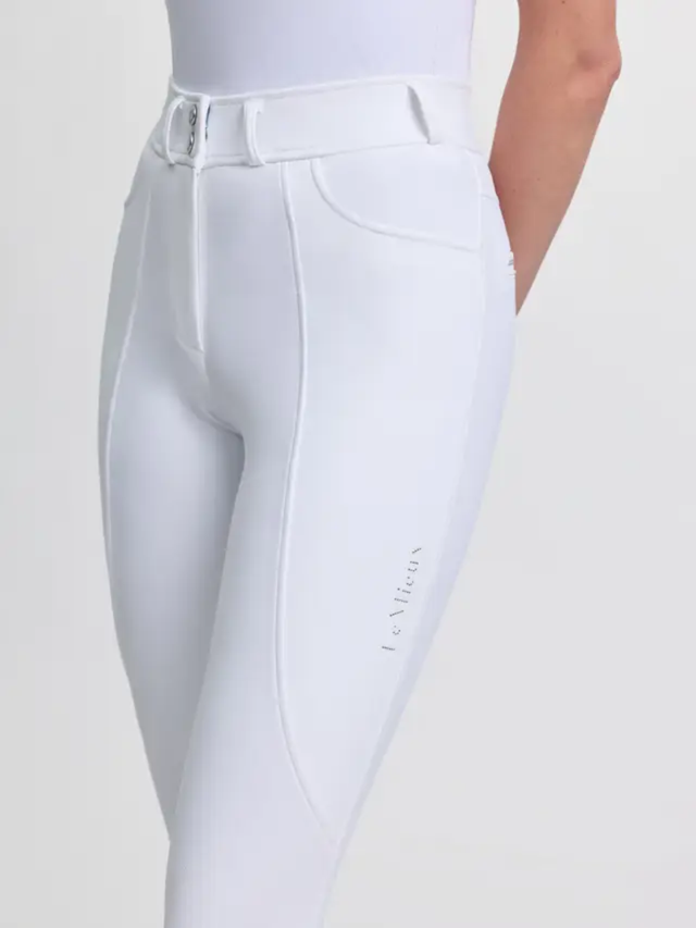 LeMieux Brilliance Knee Grip Breeches White