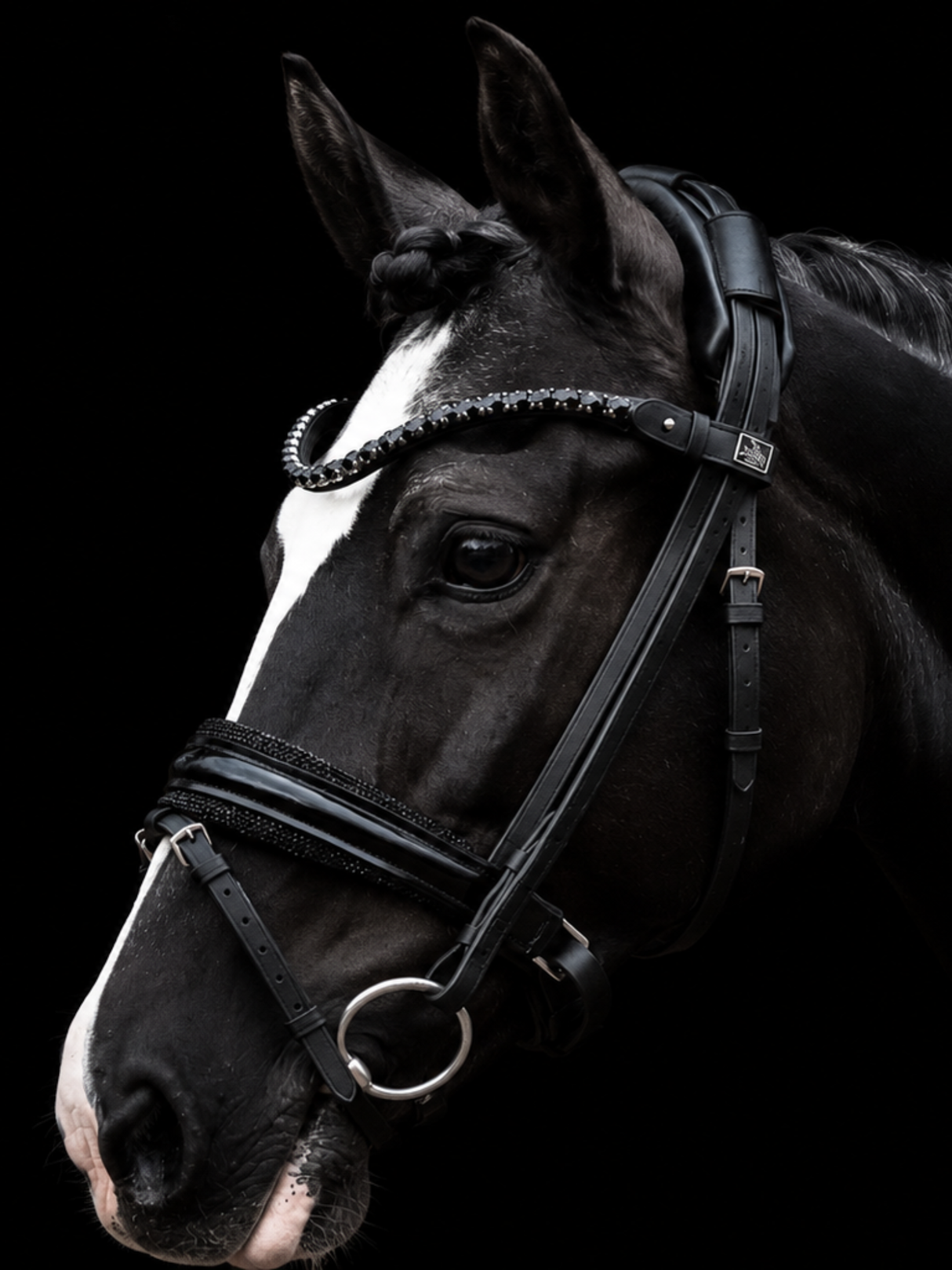 SD Design Diamond Bridle Black