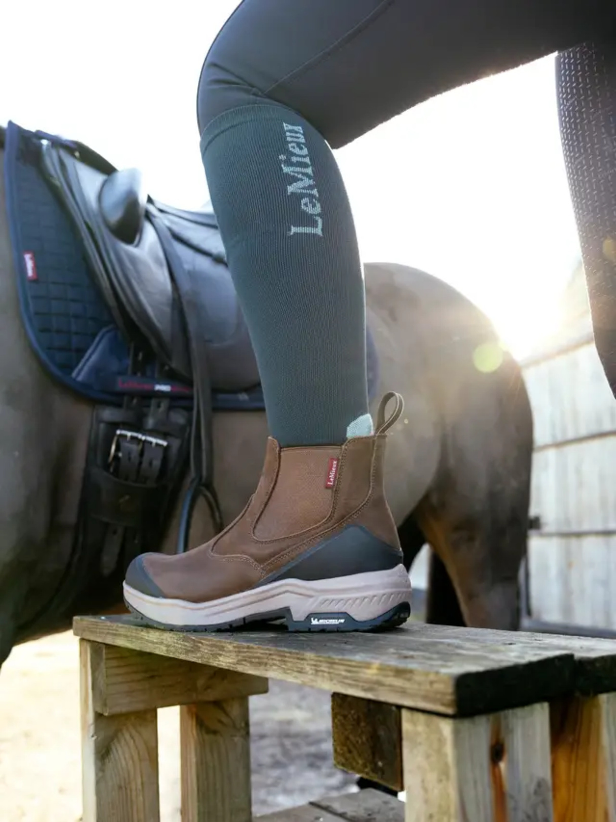 LeMieux Trex Waterproof Chelsea Boots Brown