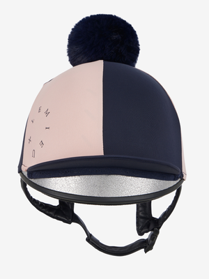 LeMieux Harlequin Hat Silk Navy/Petal