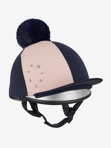 LeMieux Harlequin Hat Silk Navy/Petal