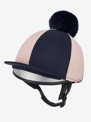 LeMieux Harlequin Hat Silk Navy/Petal