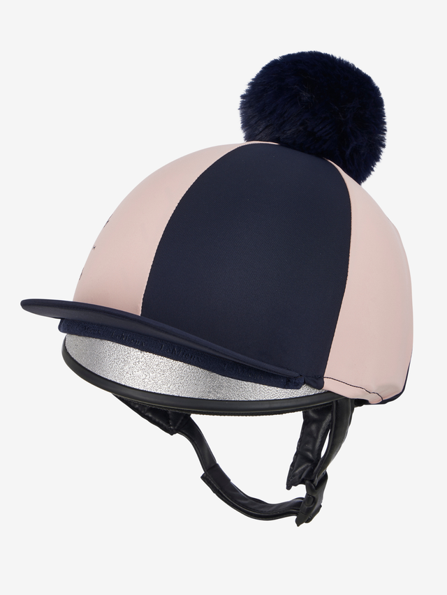 LeMieux Harlequin Hat Silk Navy/Petal