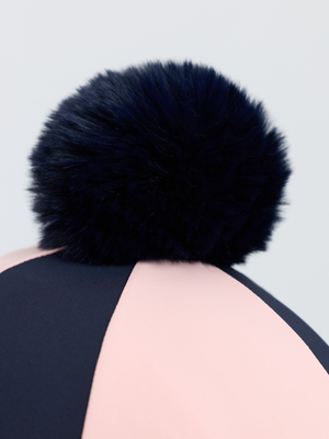 LeMieux Harlequin Hat Silk Navy/Petal