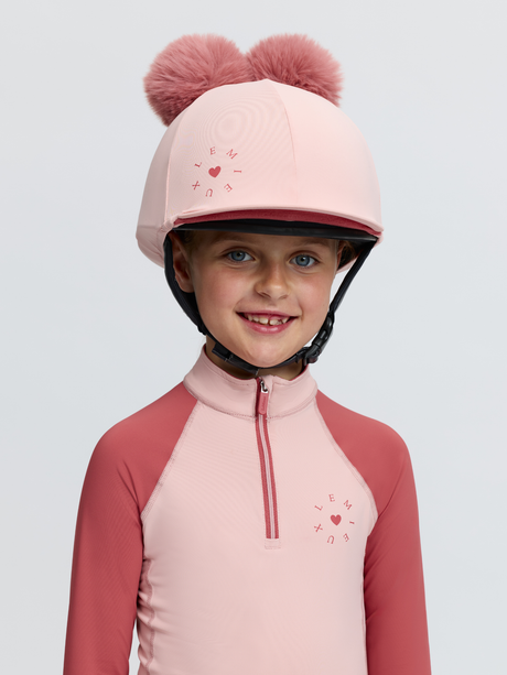 LeMieux Mini Double Pom Hat Silk Petal
