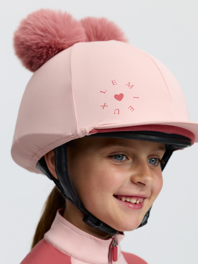 LeMieux Mini Double Pom Hat Silk Petal