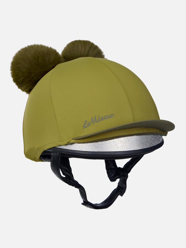 LeMieux Mini Double Pom Hat Silk Gooseberry