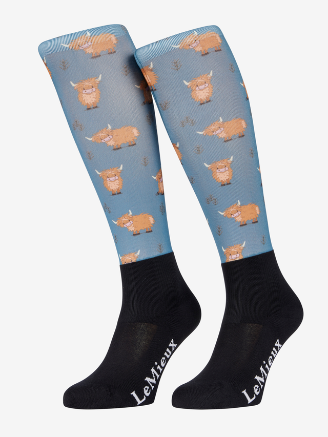 LeMieux Footsie Socks Highland Cow