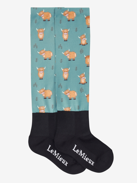 LeMieux Footsie Socks Highland Cow