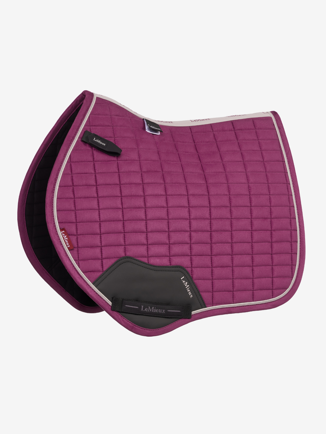 LeMieux Suede Close Contact Jump Saddle Pad Blackberry