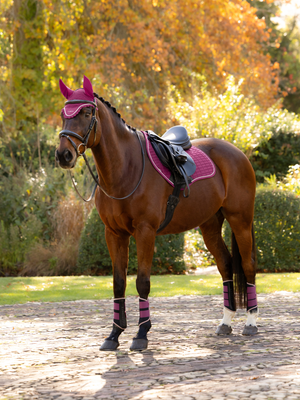 LeMieux Suede Close Contact Jump Saddle Pad Blackberry