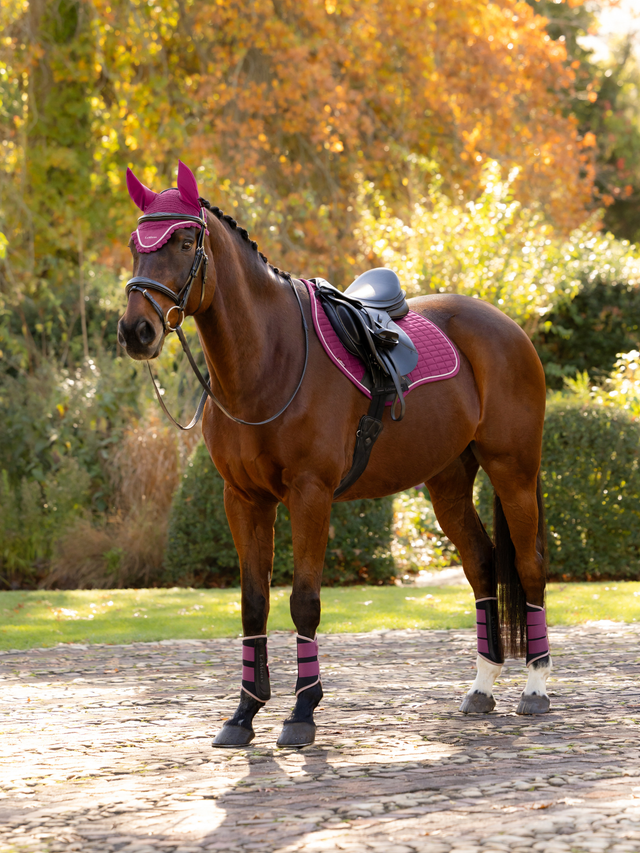 LeMieux Suede Close Contact Jump Saddle Pad Blackberry