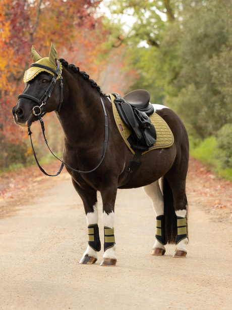 LeMieux Suede Close Contact Jump Saddle Pad Gooseberry