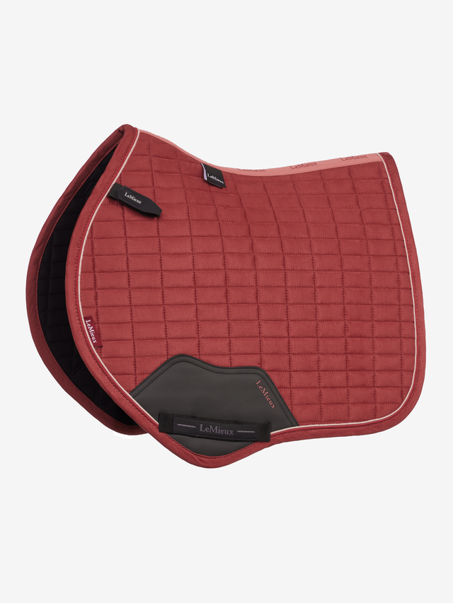 LeMieux Suede Close Contact Jump Saddle Pad Russet