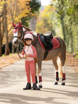 LeMieux Suede Close Contact Jump Saddle Pad Russet