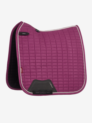 LeMieux Suede Dressage Saddle Pad Blackberry