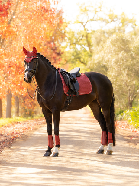 LeMieux Suede Dressage Saddle Pad Russet